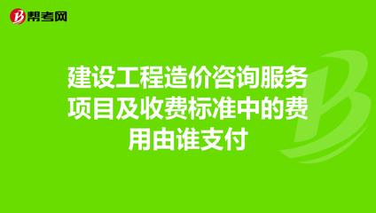 建设工程造价咨询服务费用由谁支付？——解析工程造价咨询的付费主体与标准依据